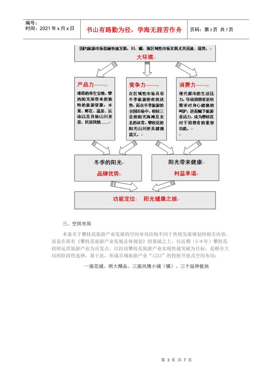 攀枝花市旅游总体提升策划方案_第3页