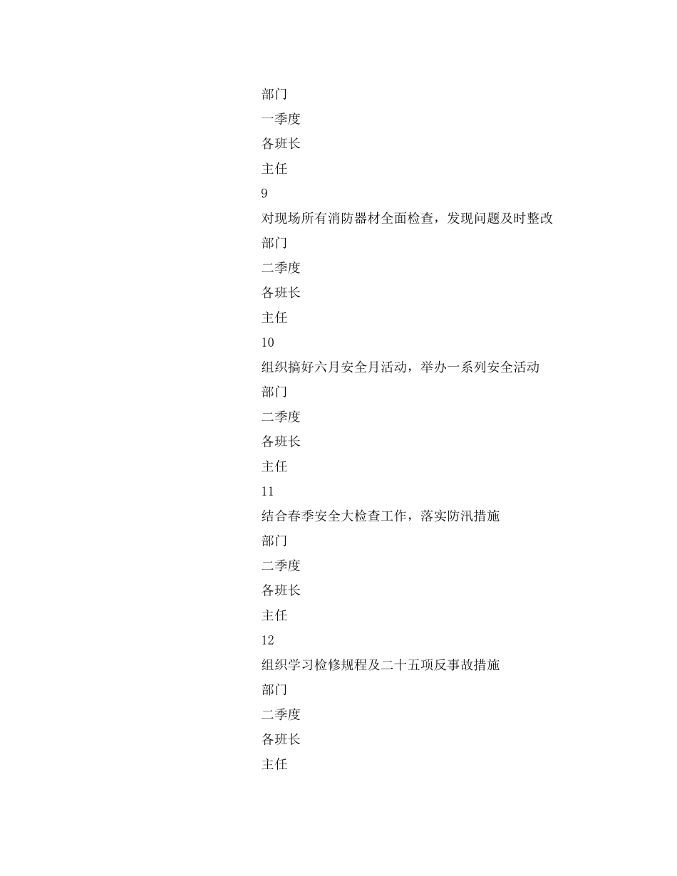 《安全管理文档》之安全措施反事故措施计划_第3页