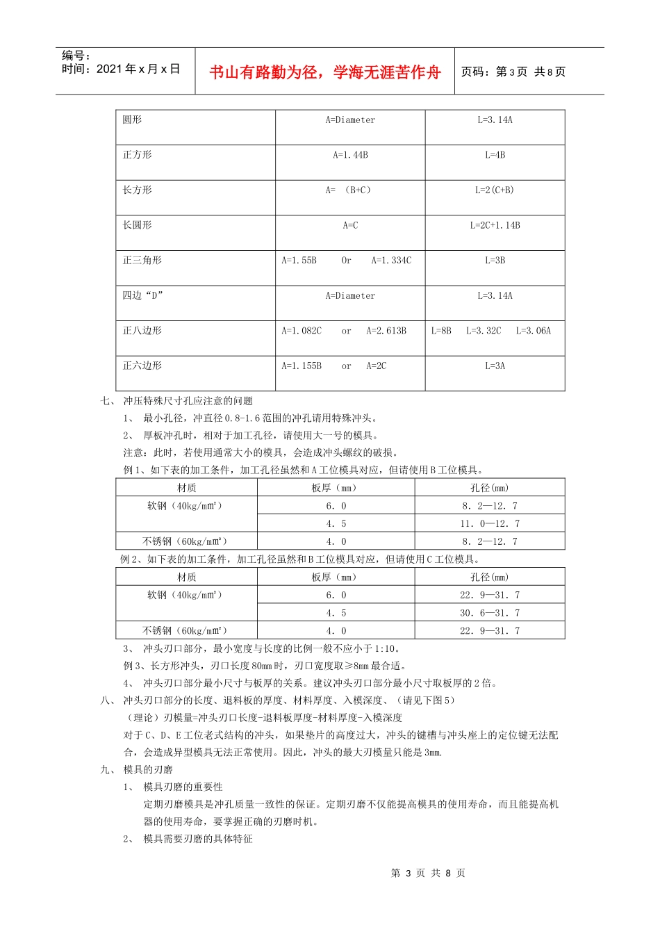 数控冲床模具维护指导书_第3页