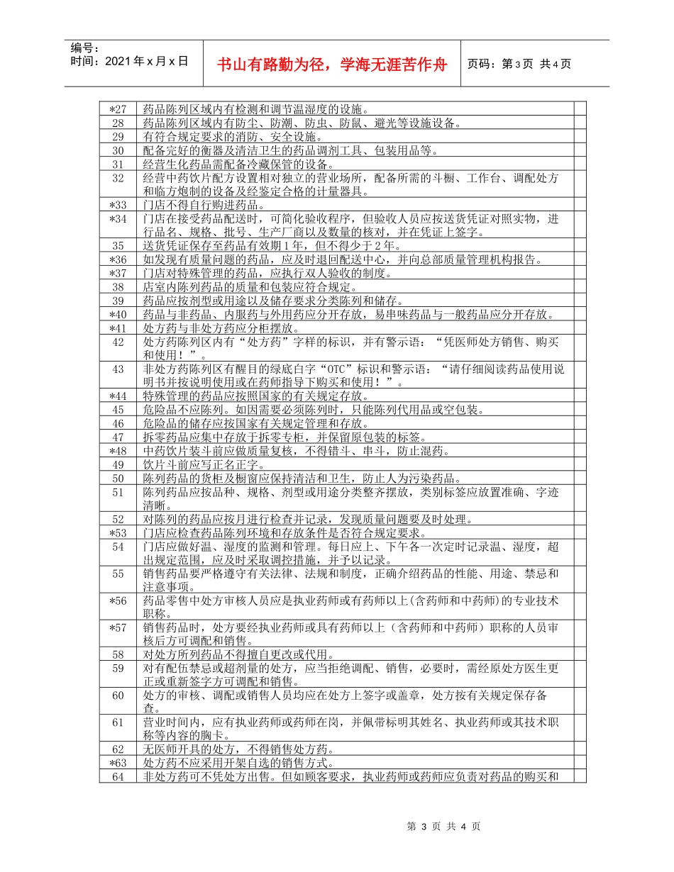 南京市示范连锁药店验收规定_第3页
