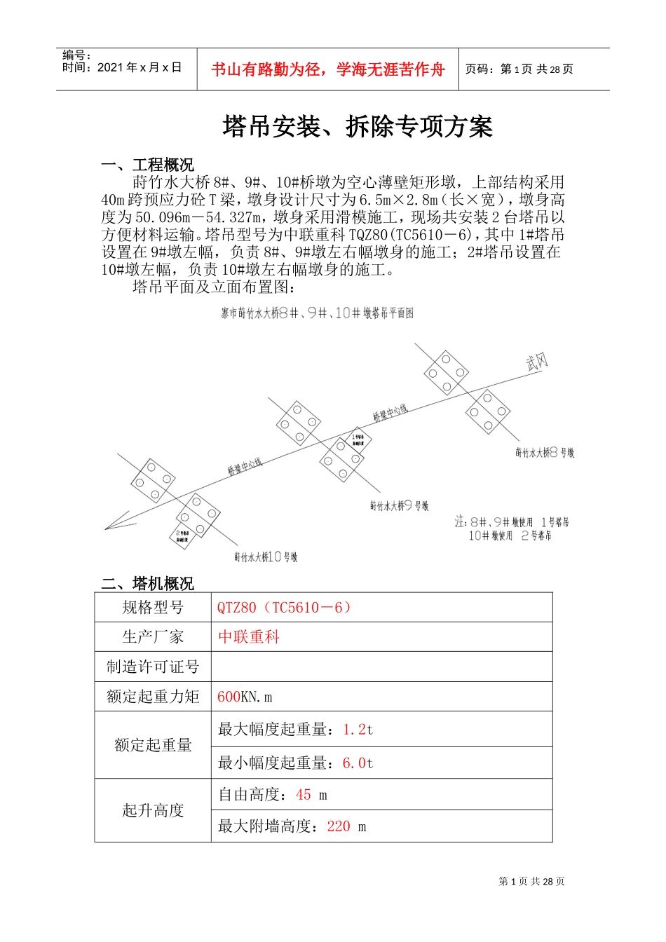 塔吊安装、拆除专项施工方案(DOC35页)_第2页