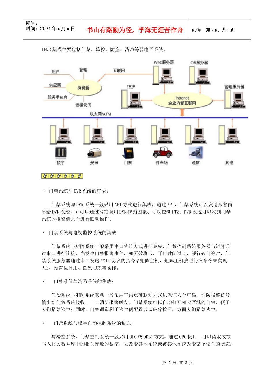 大型体育场工程门禁系统方案设计_第2页
