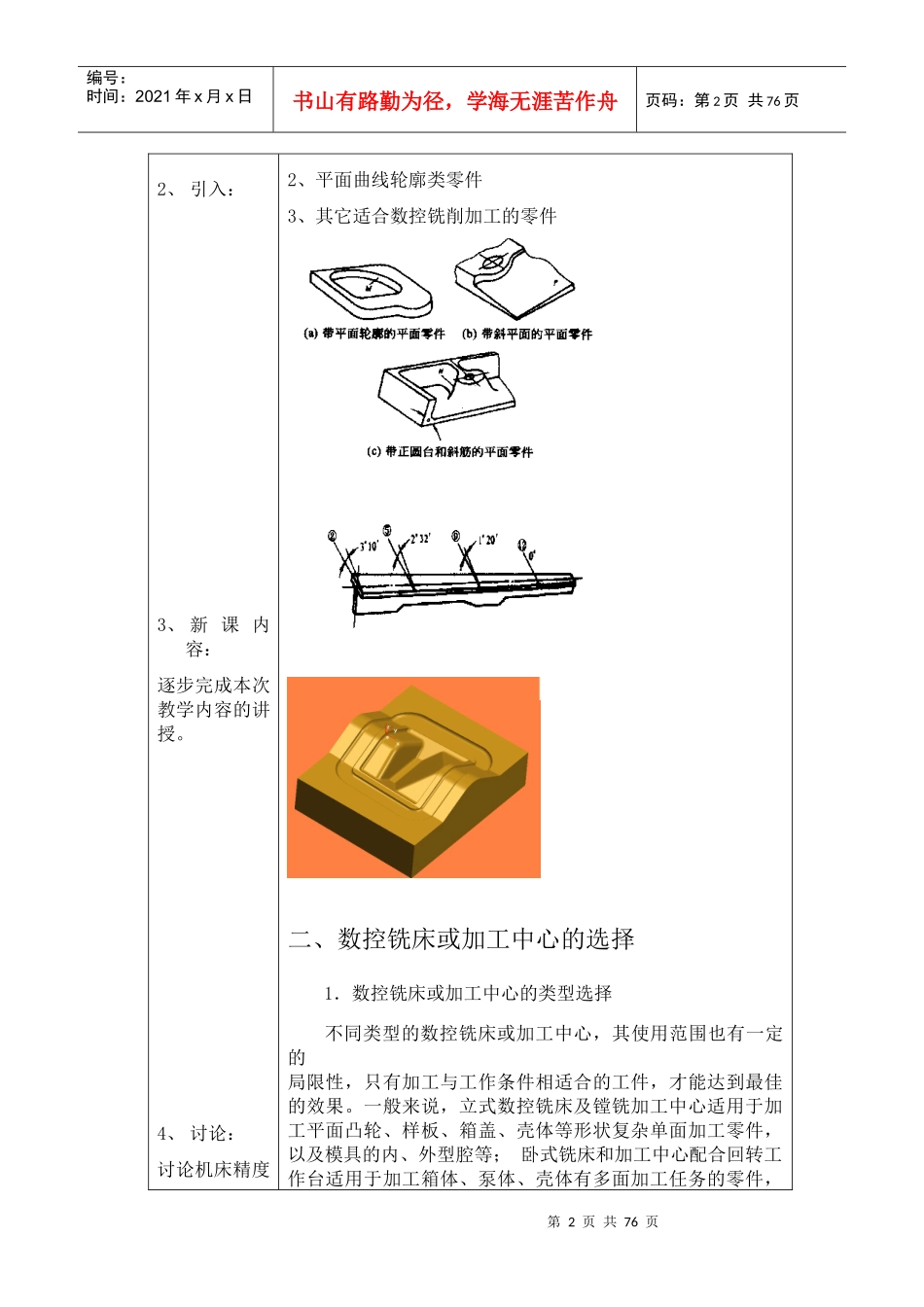 数控铣床基础知识培训教材_第2页