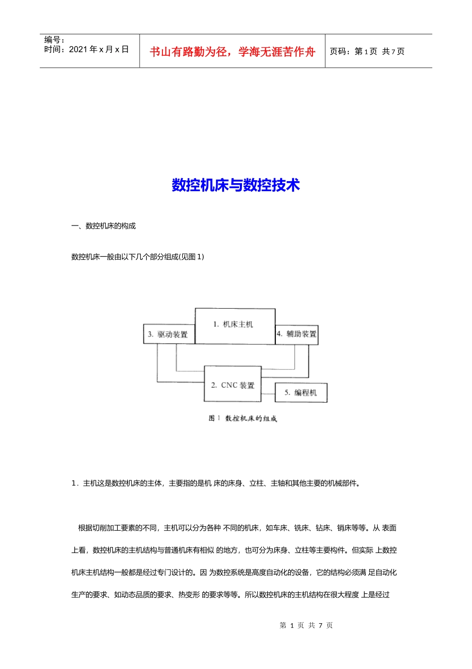 数控机床与数控技术相关资料_第1页