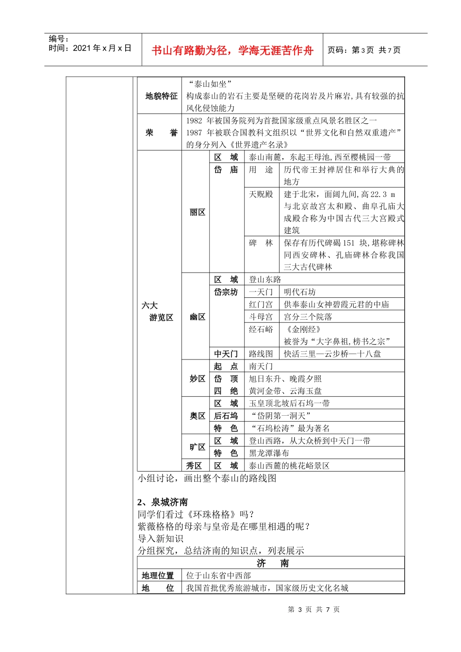 华北旅游区之山东省_第3页