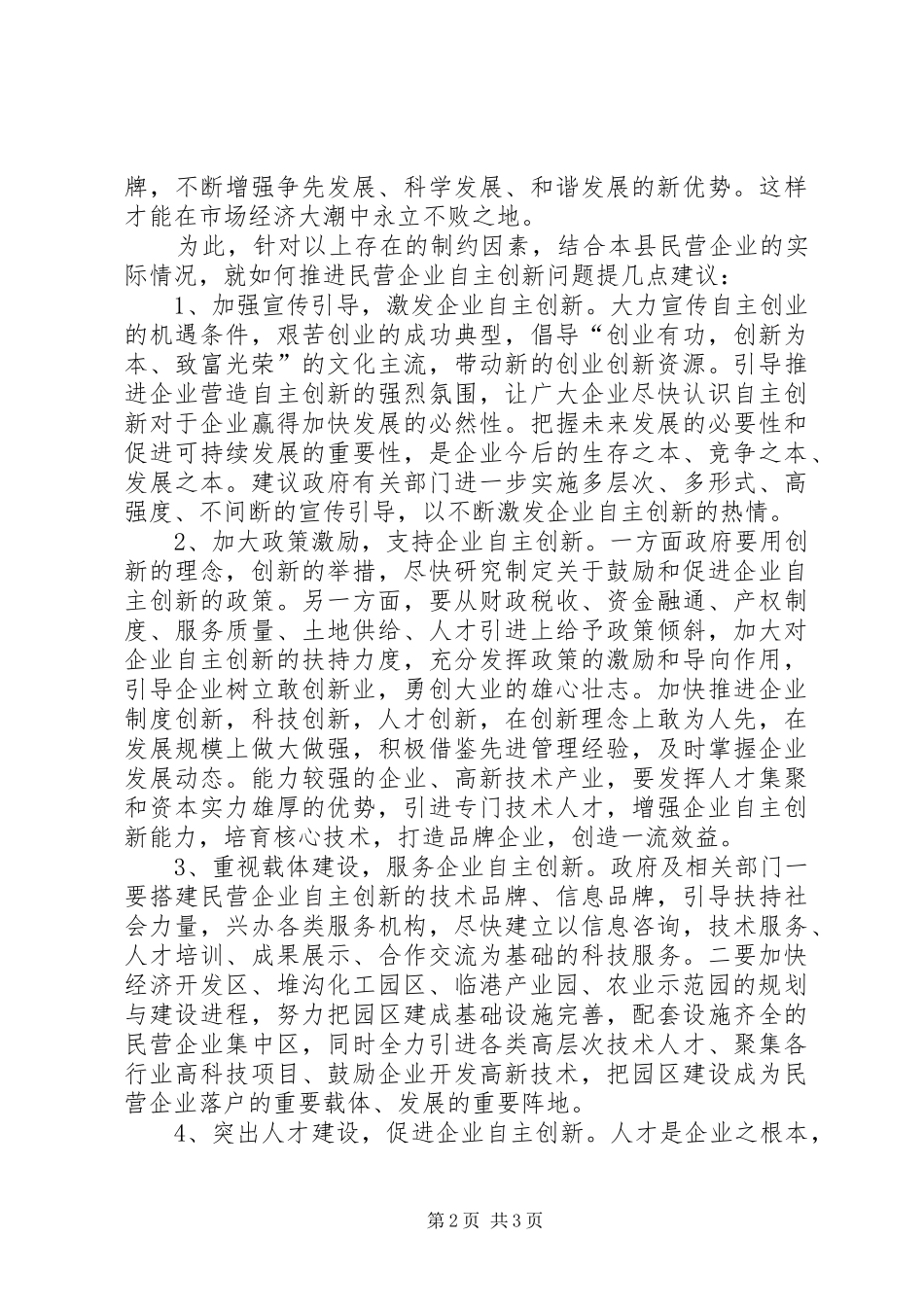 民营自主创新调研报告_第2页