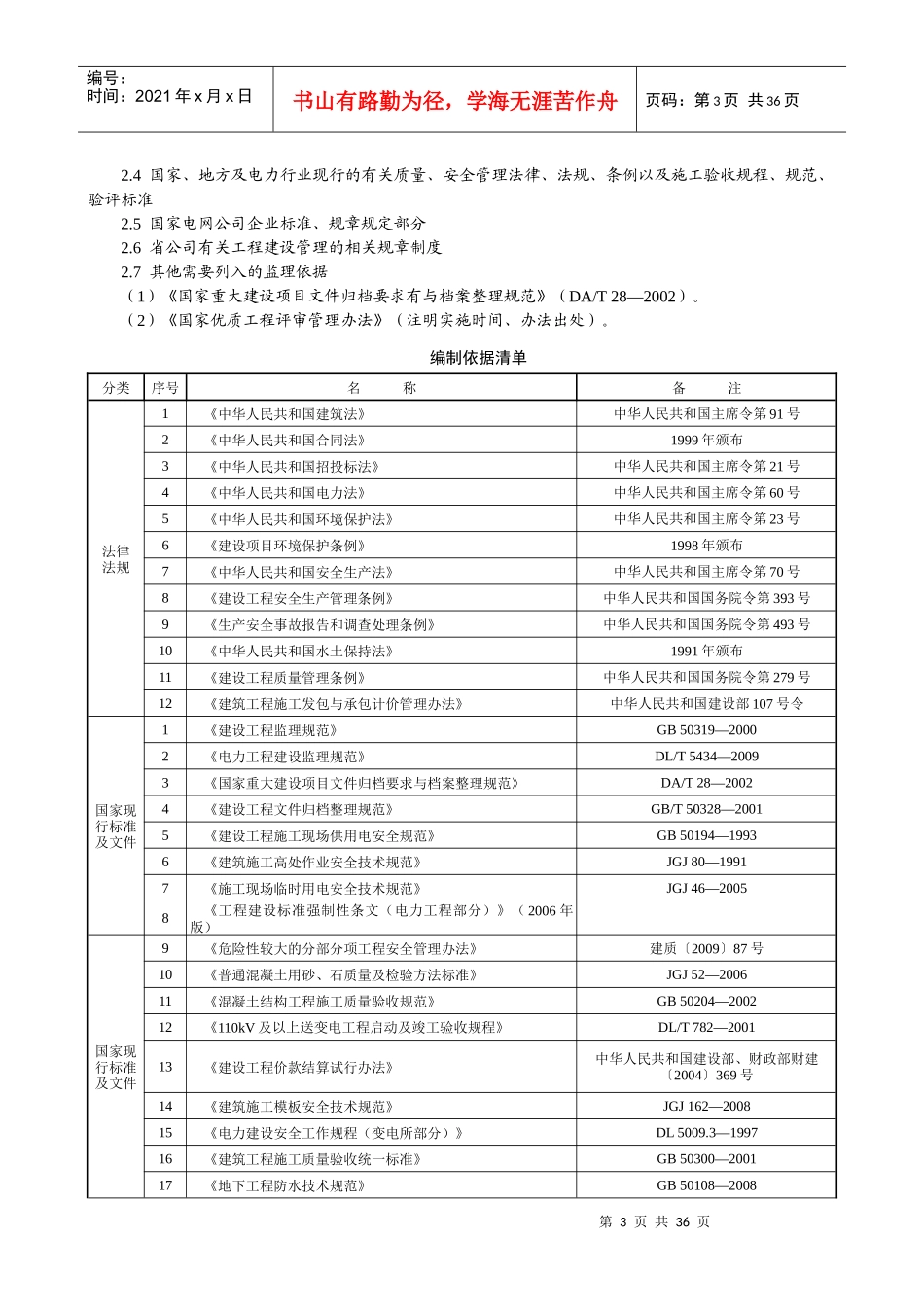 宣和变电气安装监理细则ok_第3页