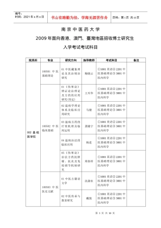 南京中医药大学