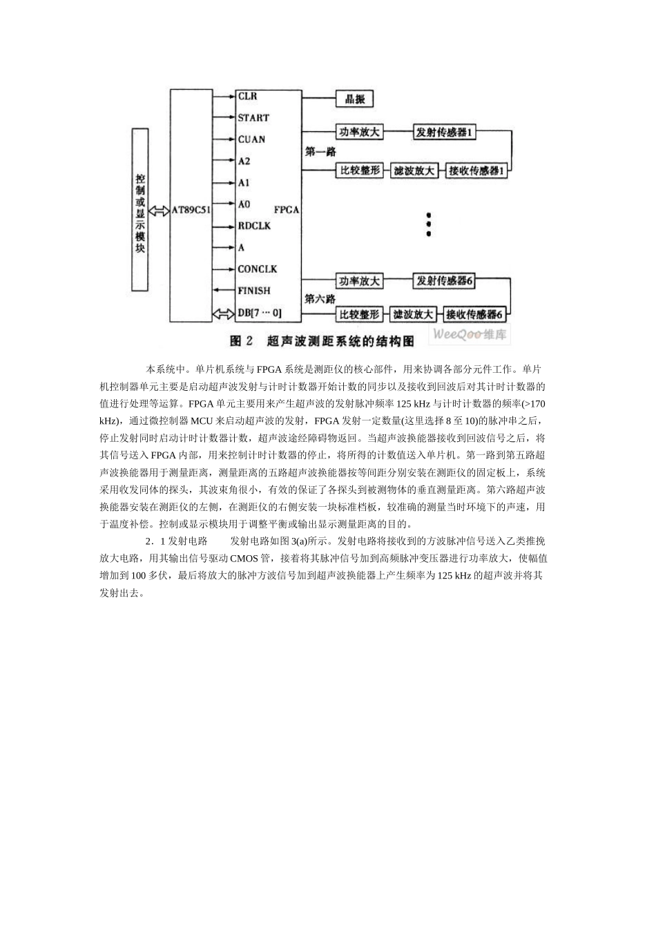 一种高精度超声波多路同步测距系统设计_第2页