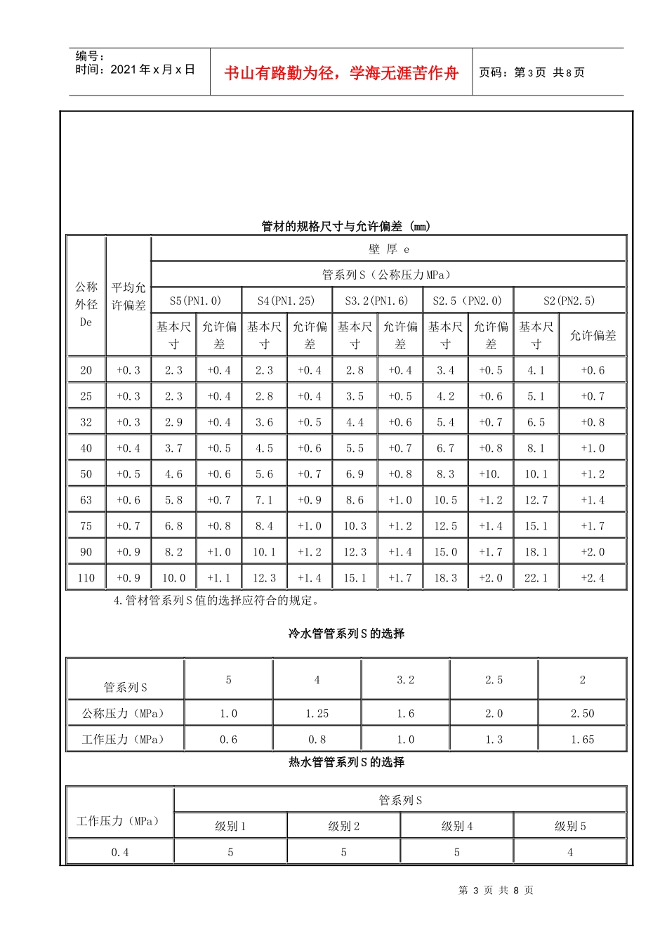室内给水管道安装工程技术交底7905316157_第3页