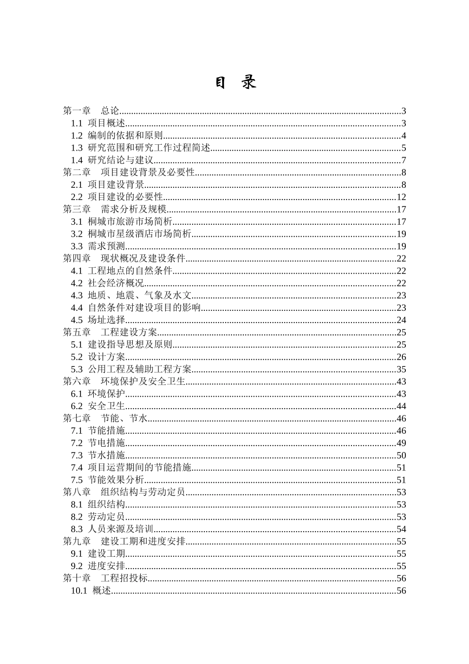 安徽天紫大酒店项目可研报告_第1页