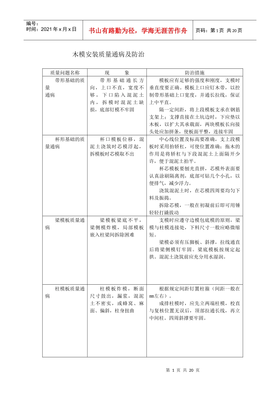 各工程质量通病防治措施_第1页