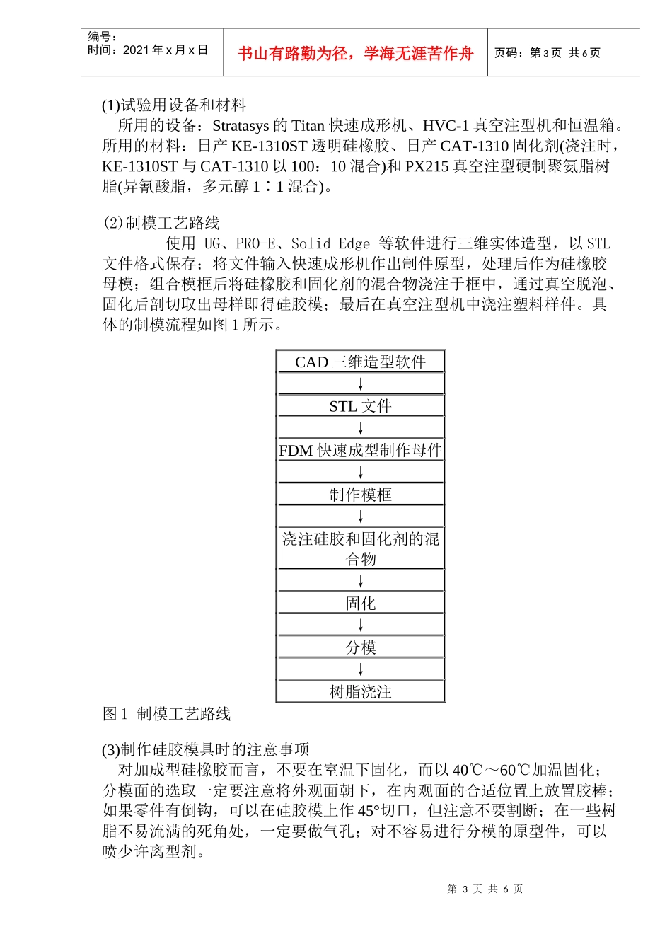 基于快速成形技术的快速模具制造技术_第3页