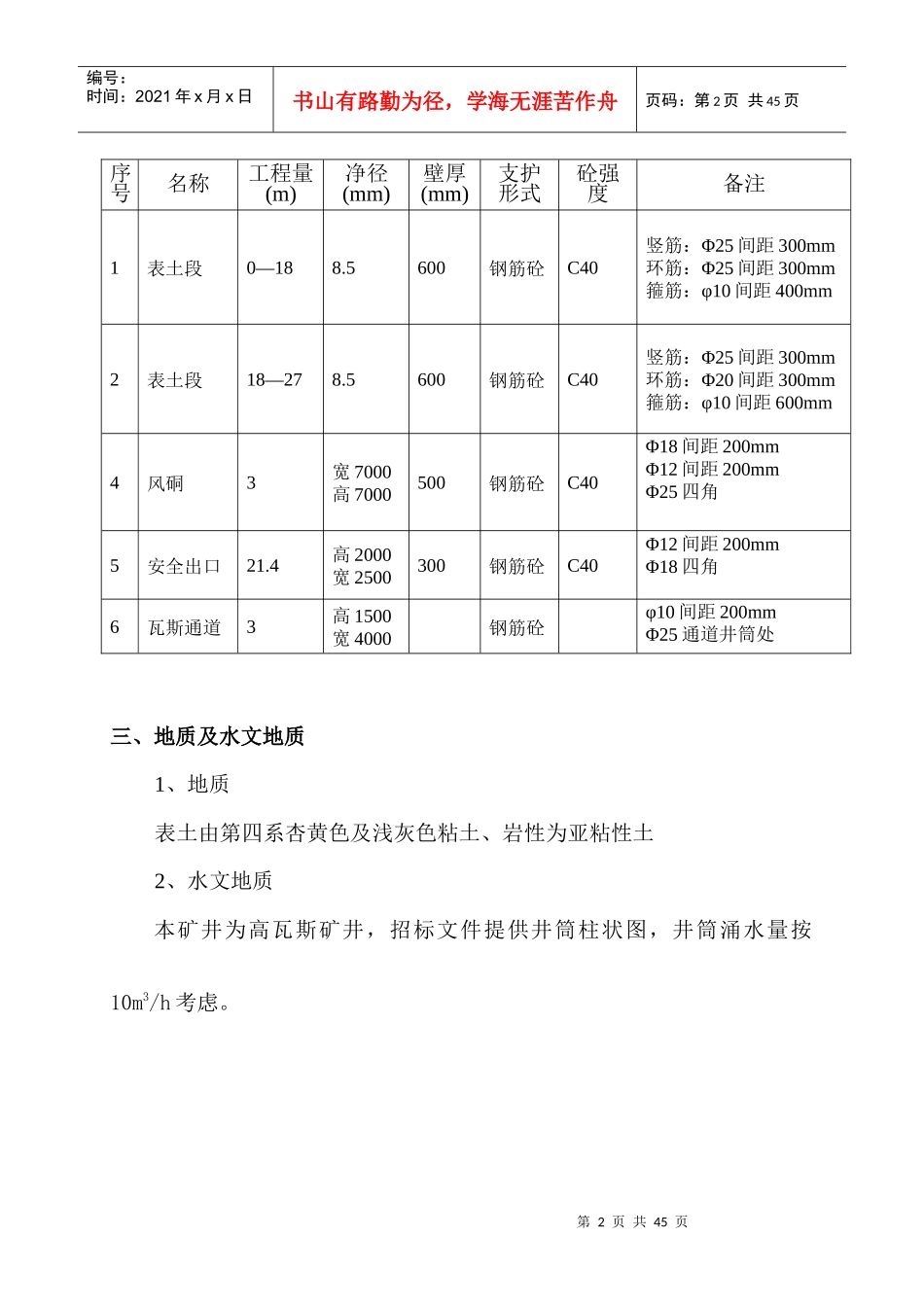 山西晋煤集团表土段施工安全技术措施_第2页