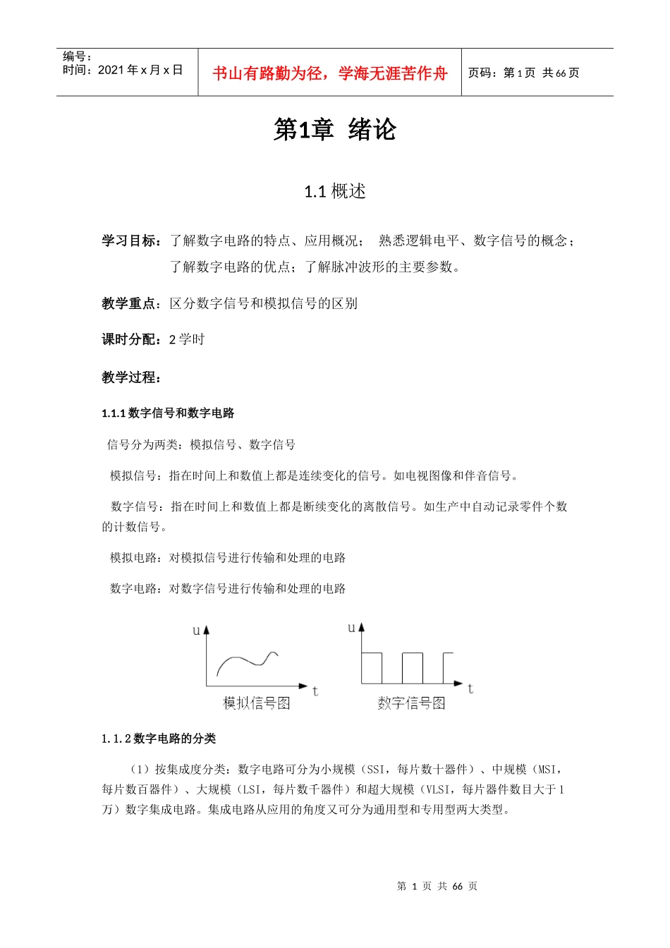 数字电子技术培训讲义_第1页