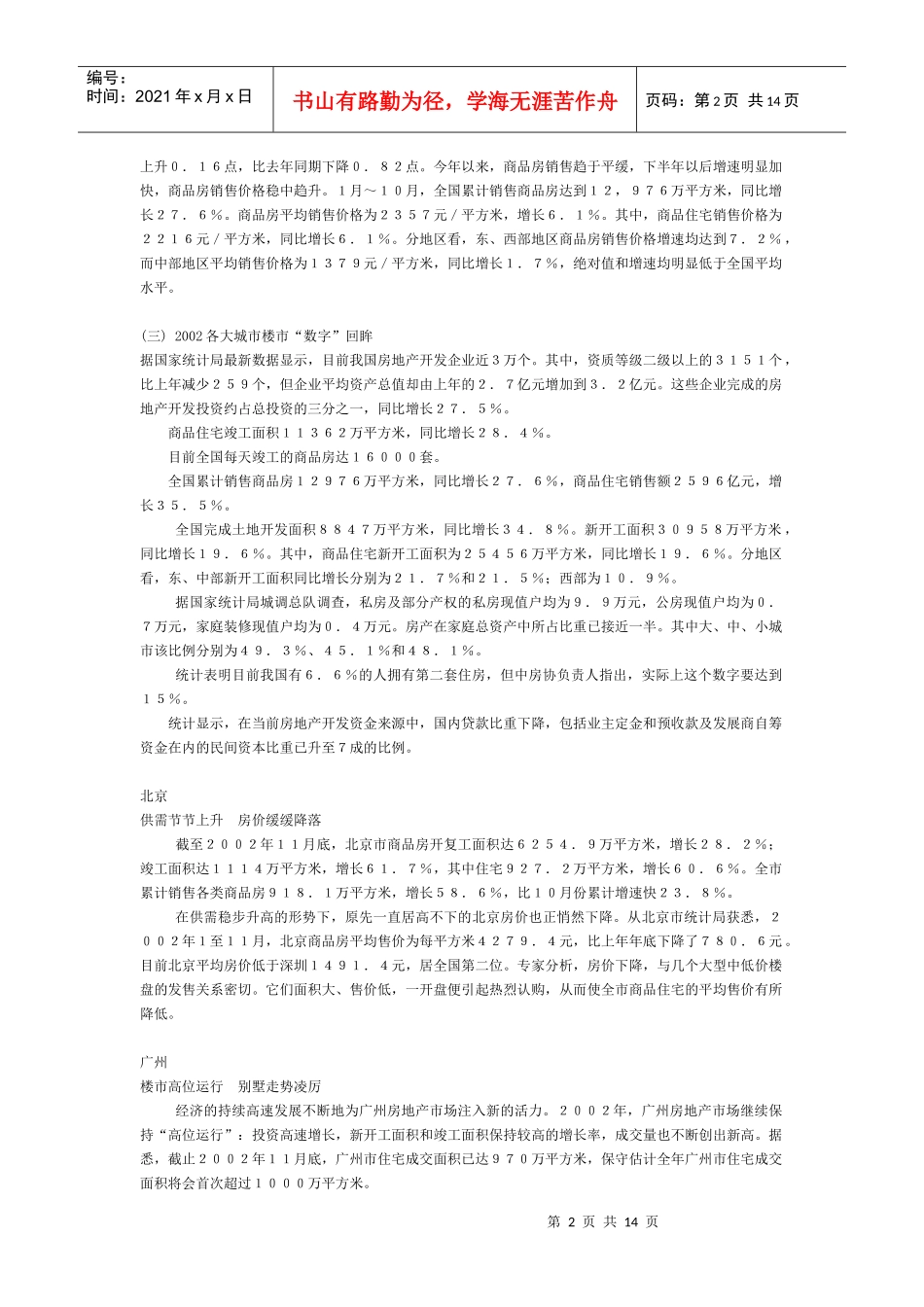 房地产扬州市调报告_第2页