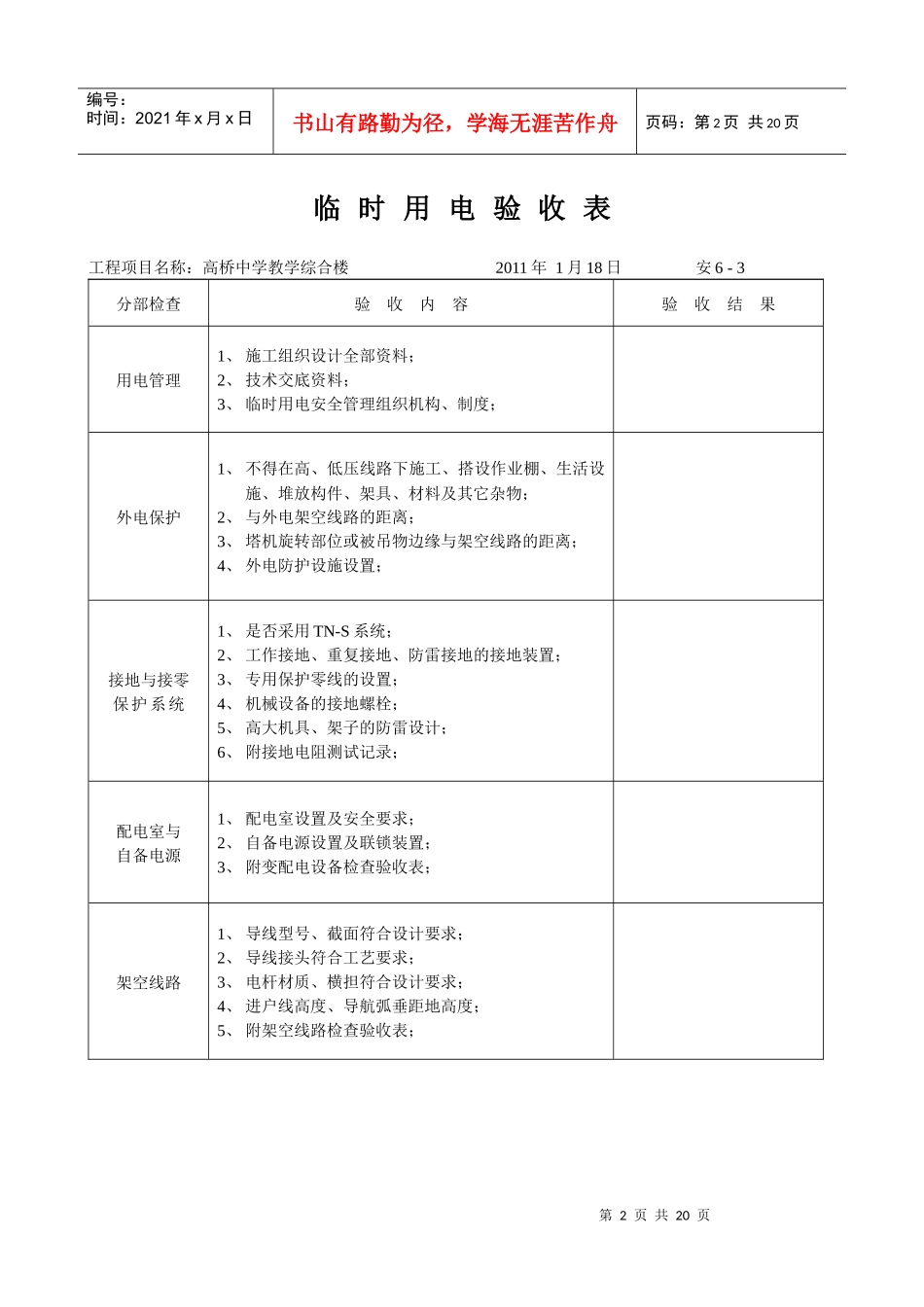 工地施工临时用电安全方案_第2页