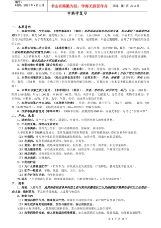 张廷模中药学笔记