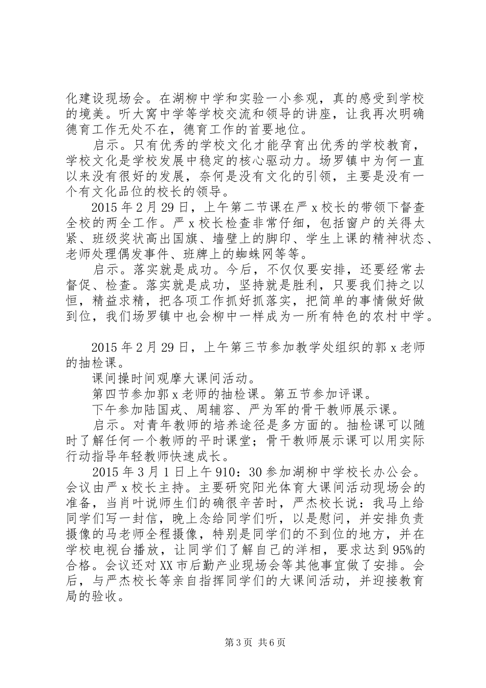 湖柳中学挂职学习报告_第3页