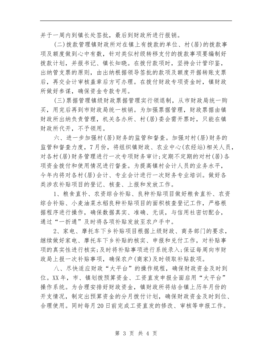 2024乡镇财政所工作计划1_第3页