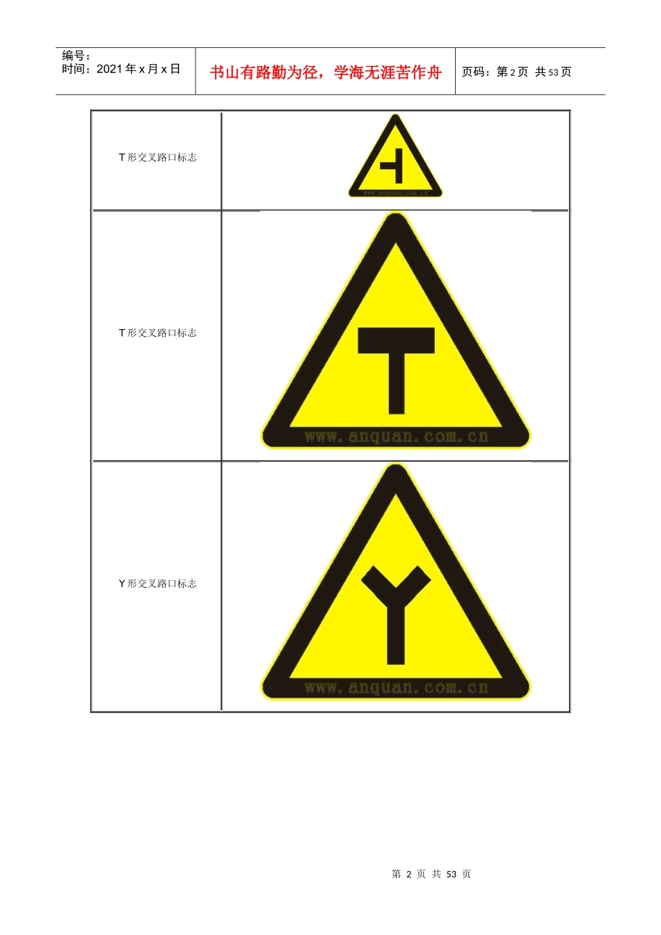 各行业安全标志大全交通篇_第2页