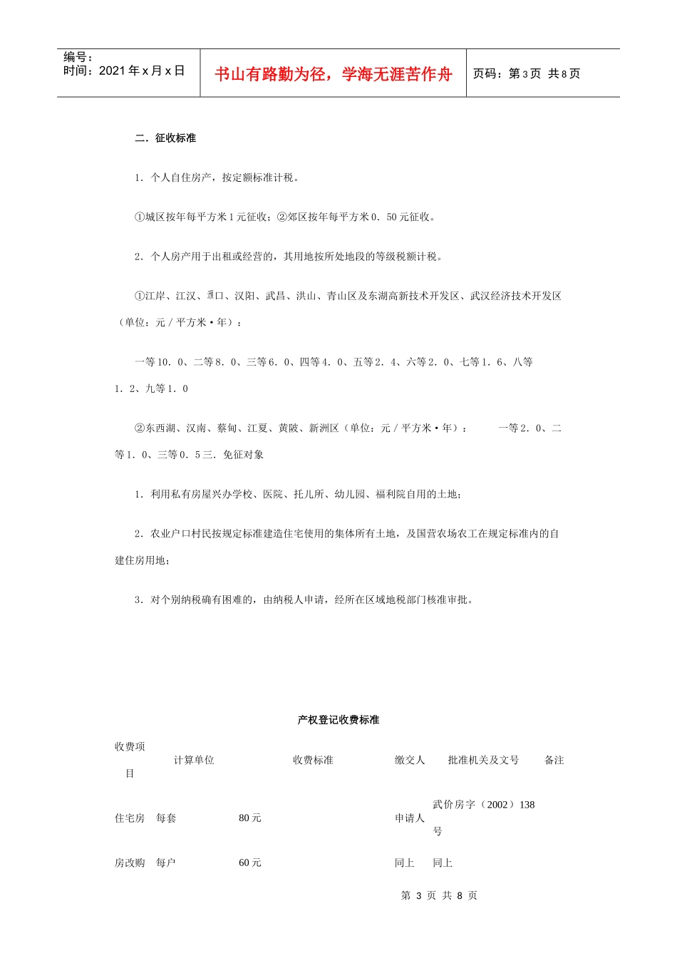 房地产交易代征税标准_第3页