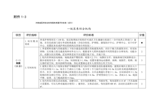 河南医养结合机构服务质量评价标准一级医养结合机构