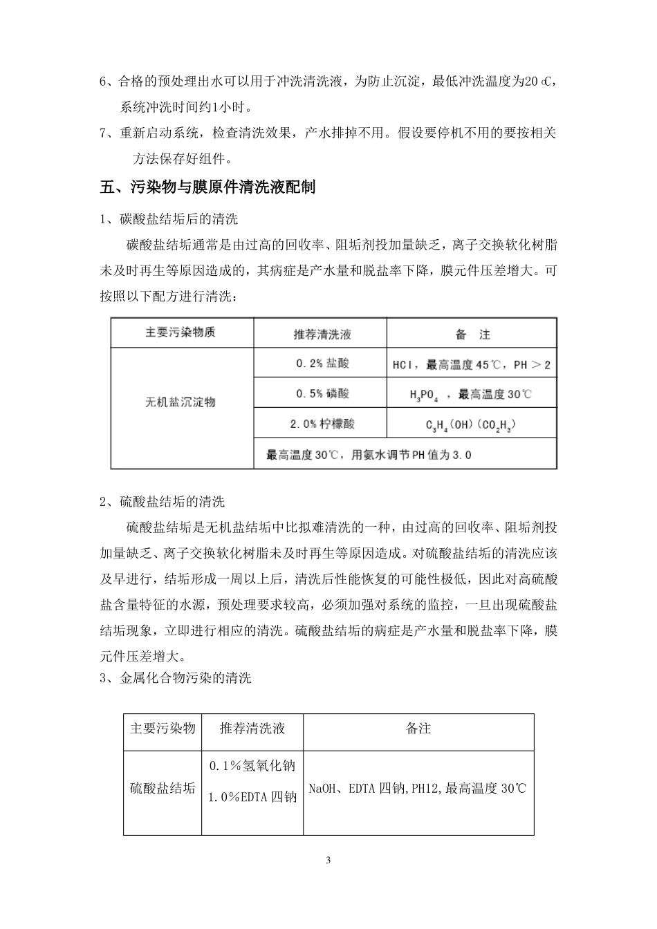 如何对反渗透膜元件进行化学清洗_第3页