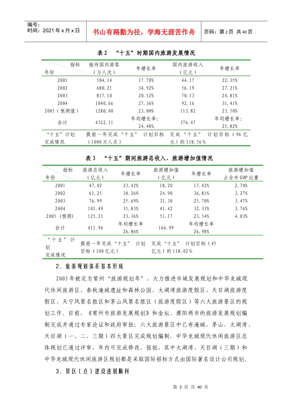 常州旅游业现状分析与发展政策_第2页