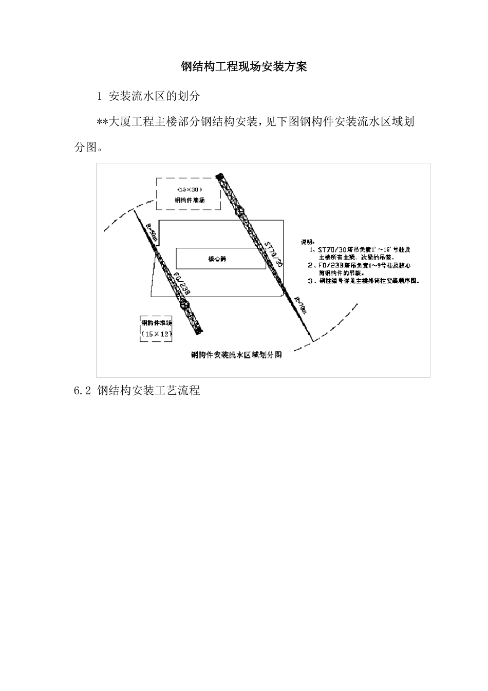 钢结构工程现场安装方案_第1页