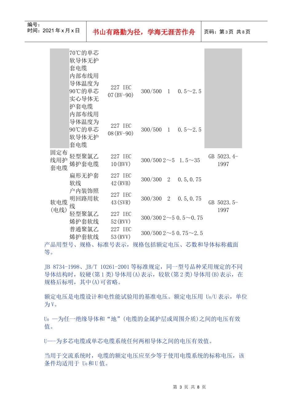 塑料绝缘控制电缆Plasticinsulatedcont_第3页