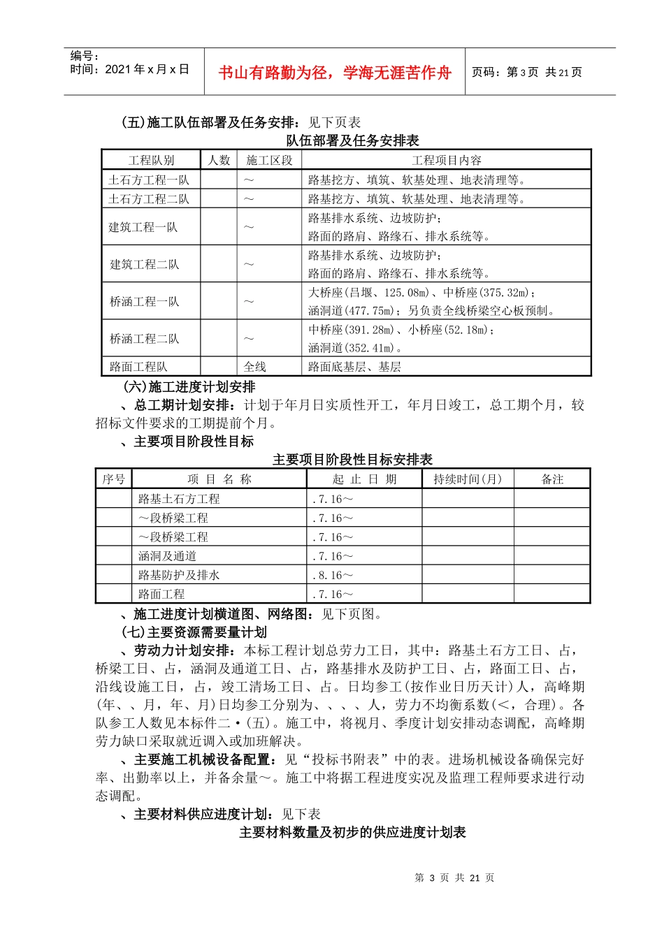 叶集至信阳高速公路工程施工组织设计方案_第3页