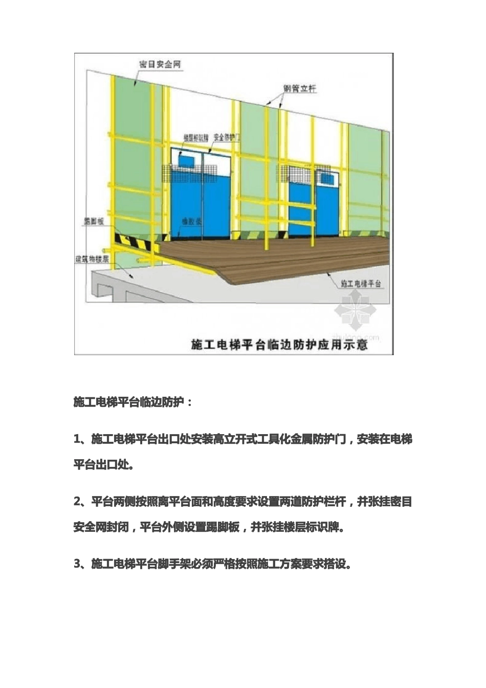 施工电梯平台防护方法_第2页