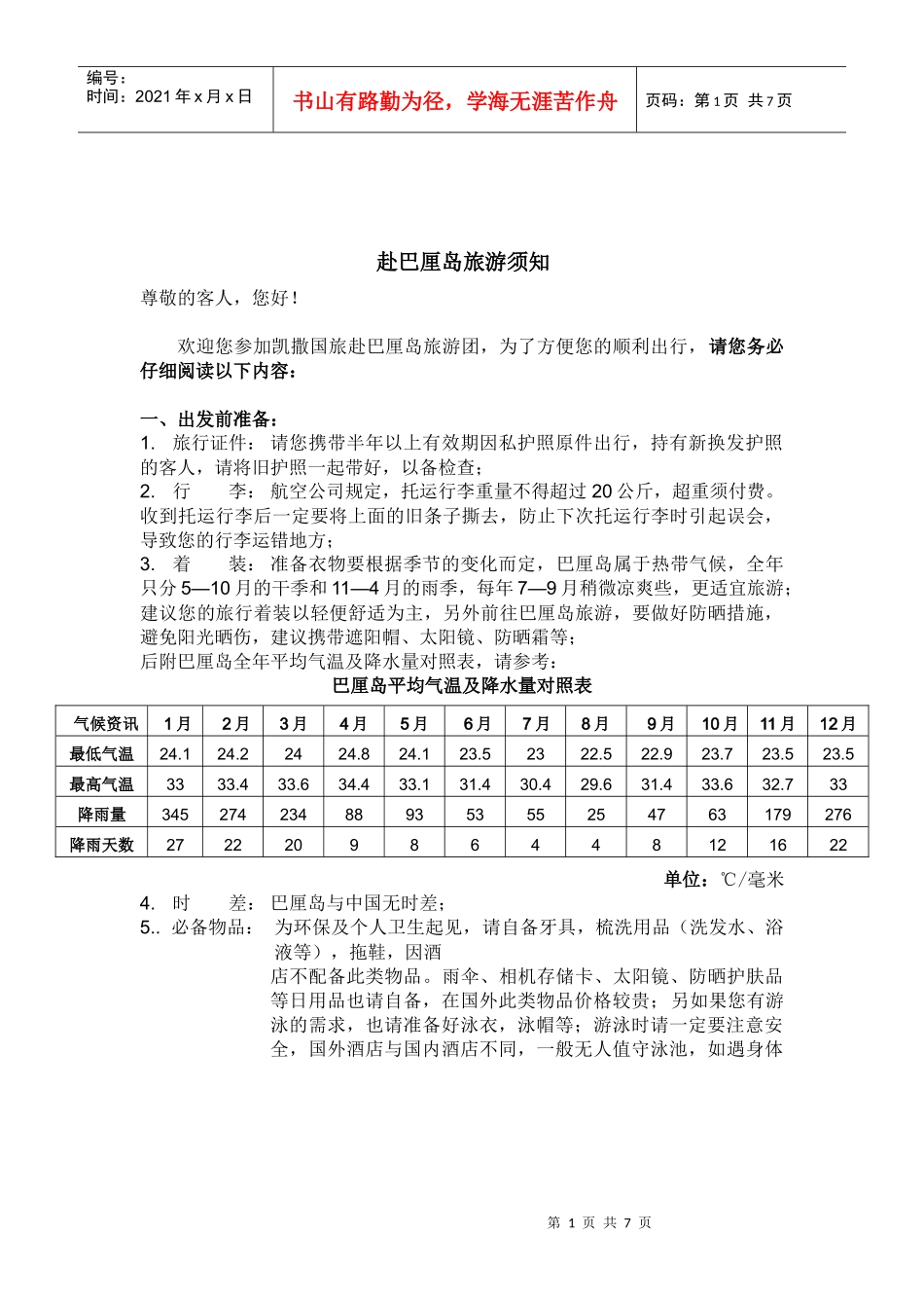 巴厘岛旅游须知_第1页