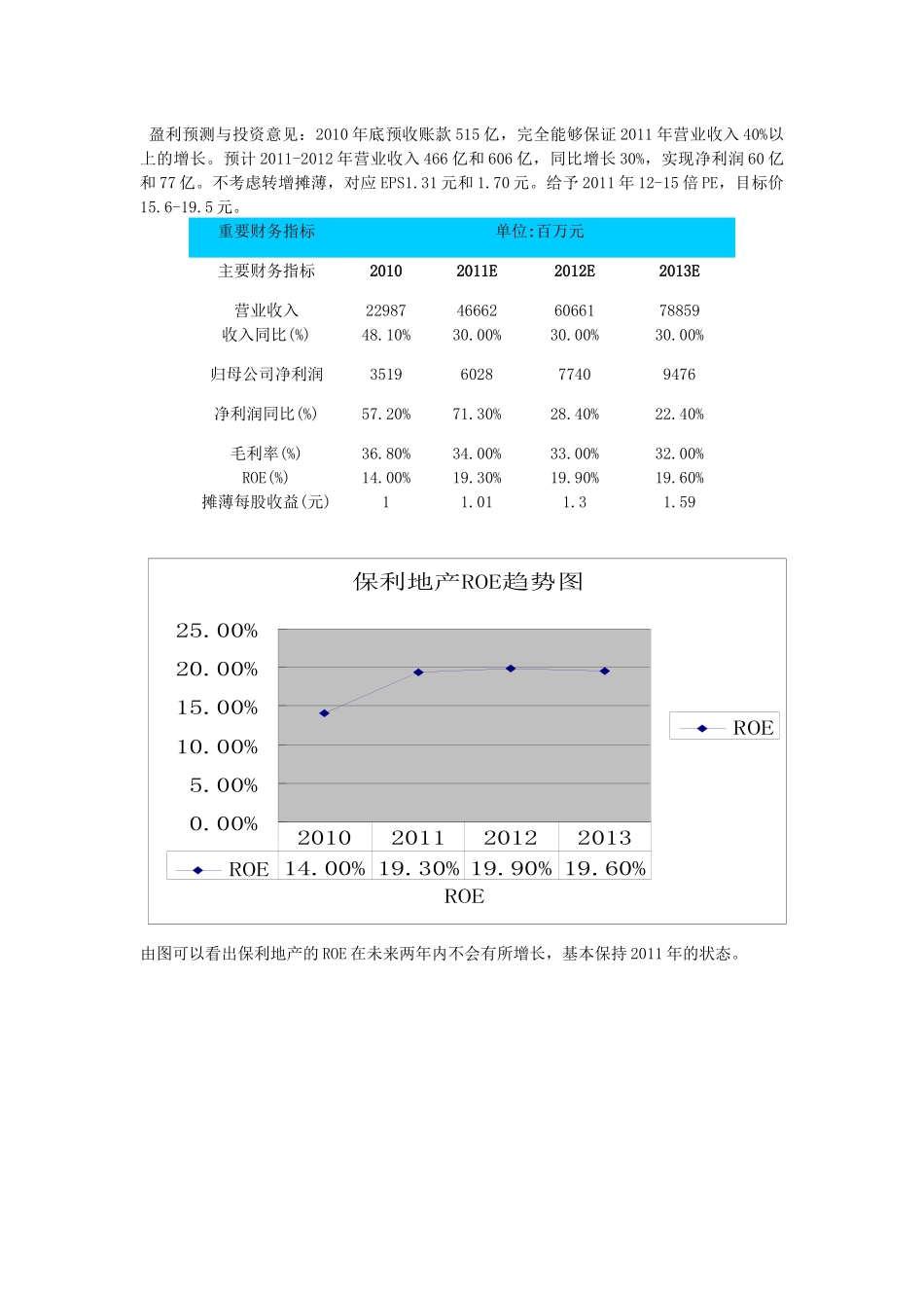 盈利预测与投资意见_第1页