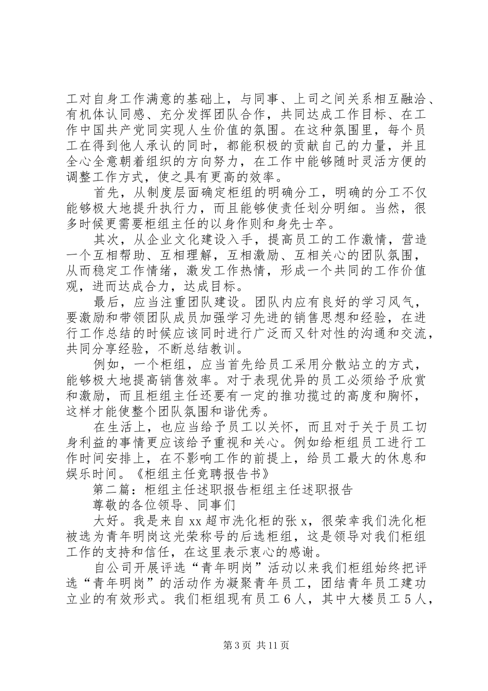 柜组主任竞聘报告书_第3页