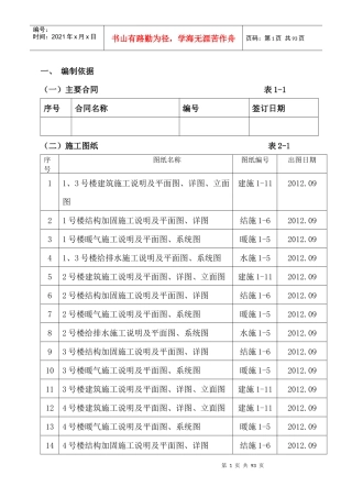 抗震加固工程施工组织设计及方案培训资料