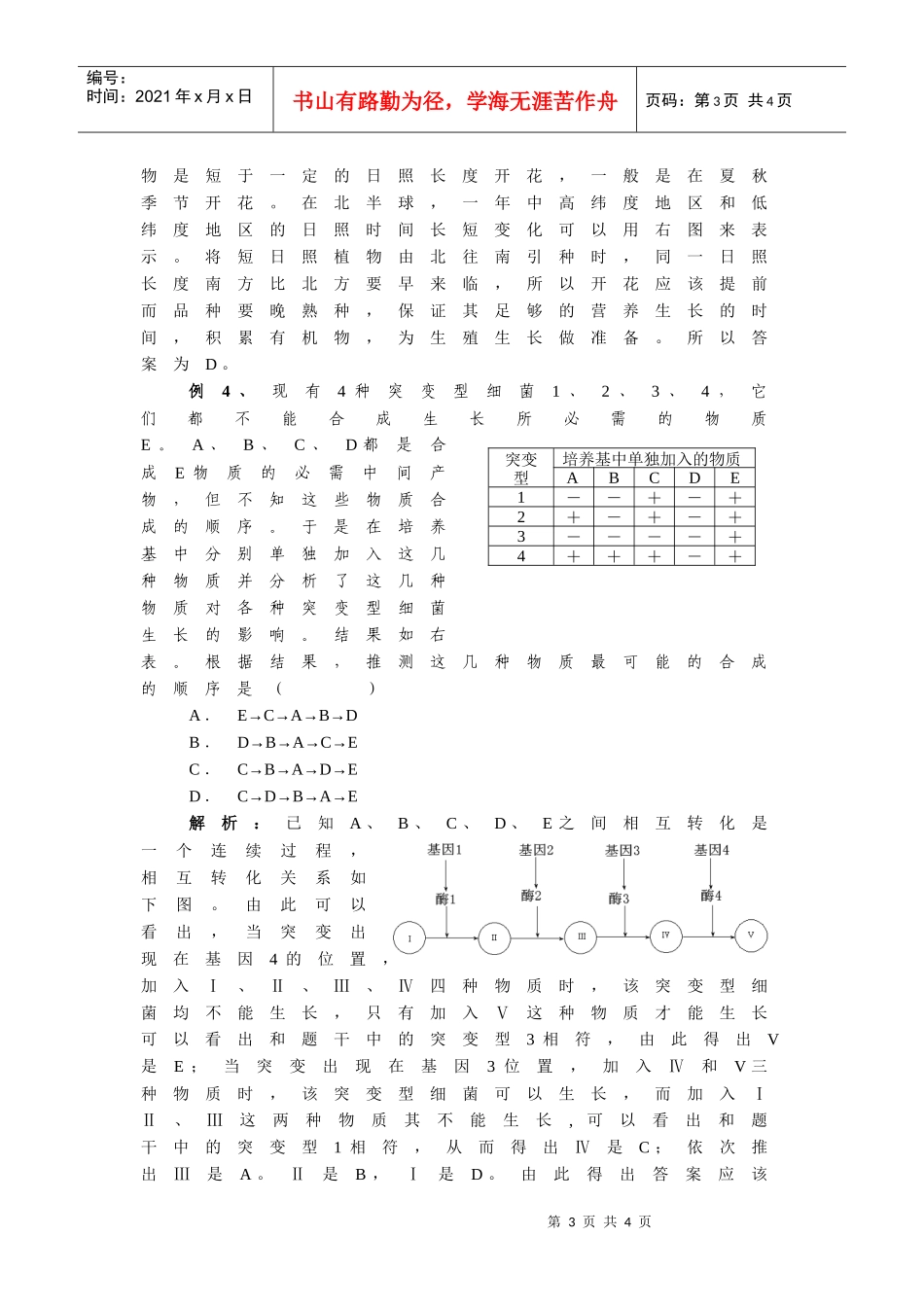 图表doc-利用函数坐标图，解答生物练习题_第3页
