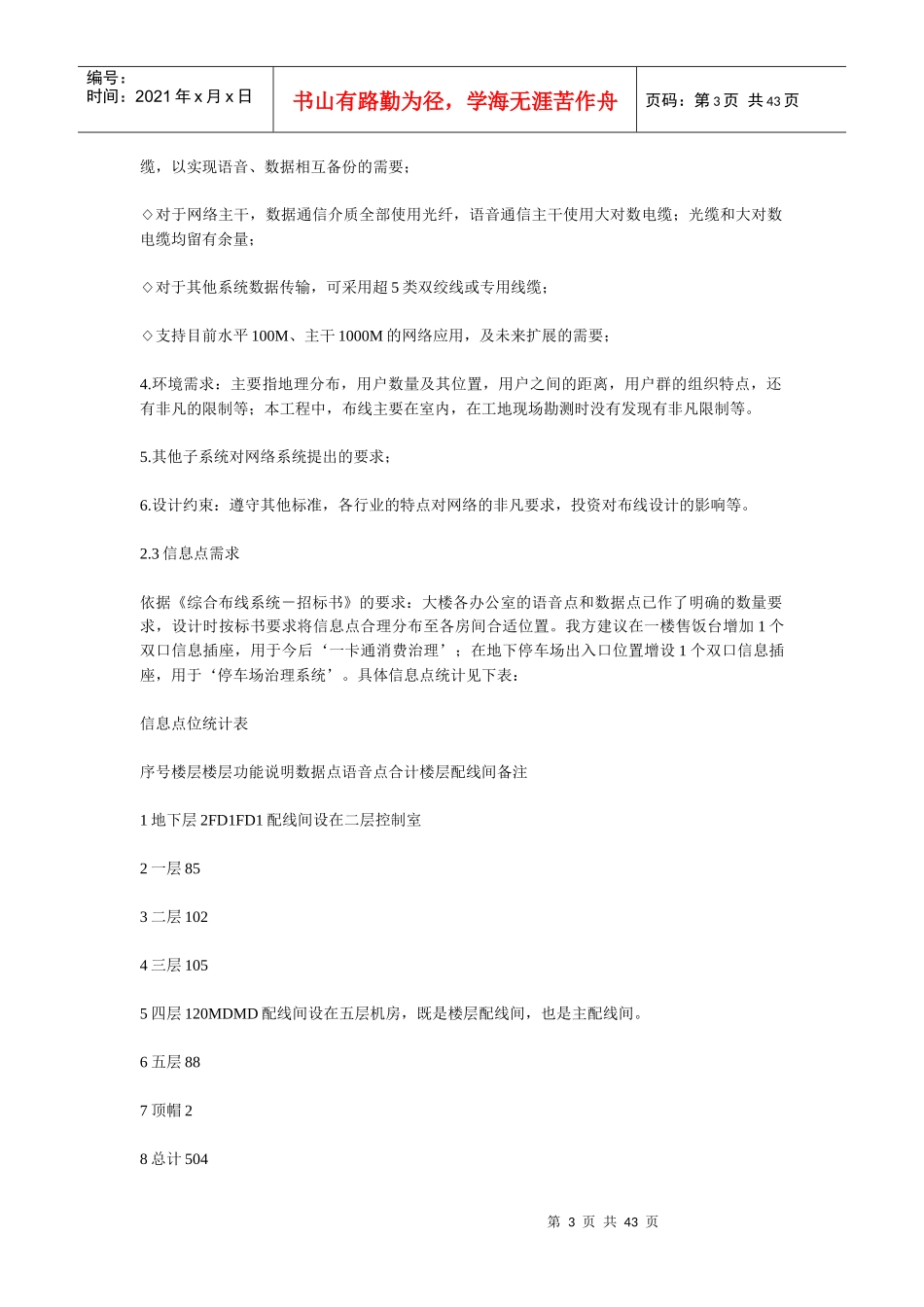 建筑与建筑群综合布线系统工程设计规范_第3页