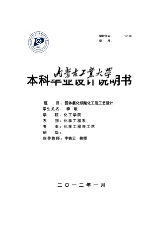 固体氯化钡酸化工段工艺设计2