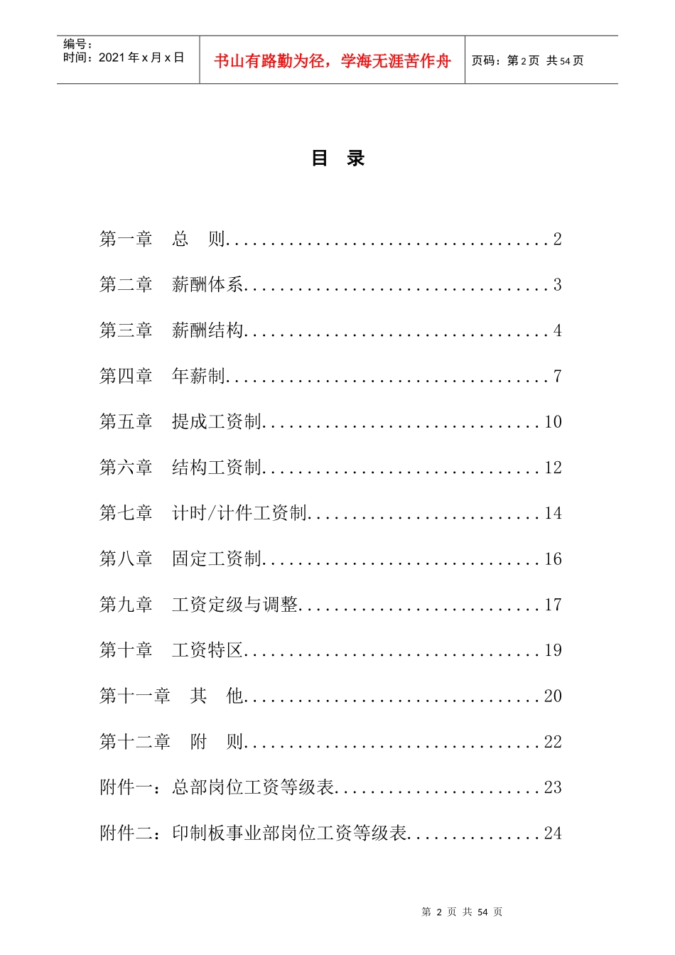 广东汕头超声电子公司薪酬设计方案_第2页