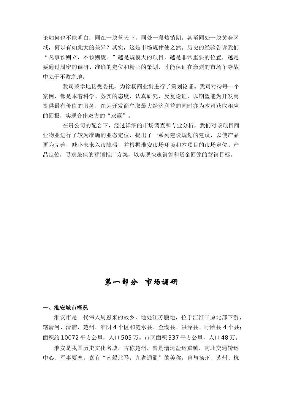 安徽淮安徐杨商业地产策划报告_第2页