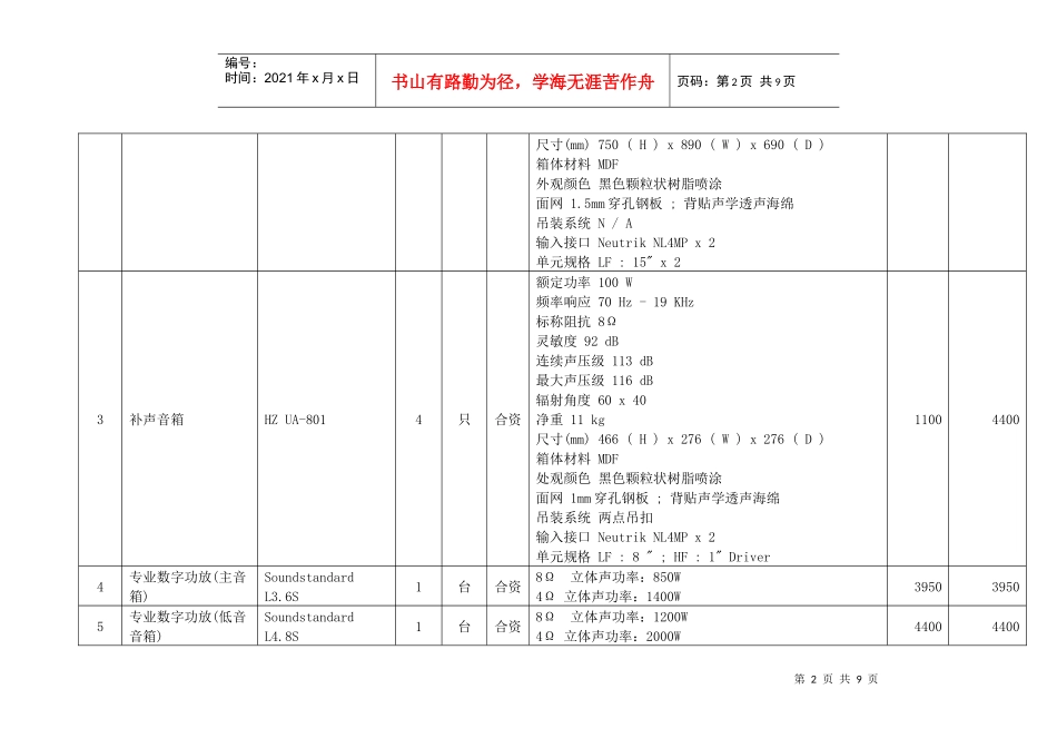 固原宾馆多功能厅音视频灯光系统(王经理)_第2页
