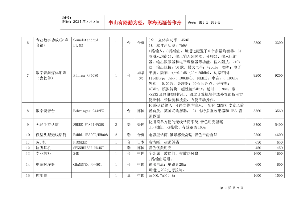固原宾馆多功能厅音视频灯光系统(王经理)_第3页