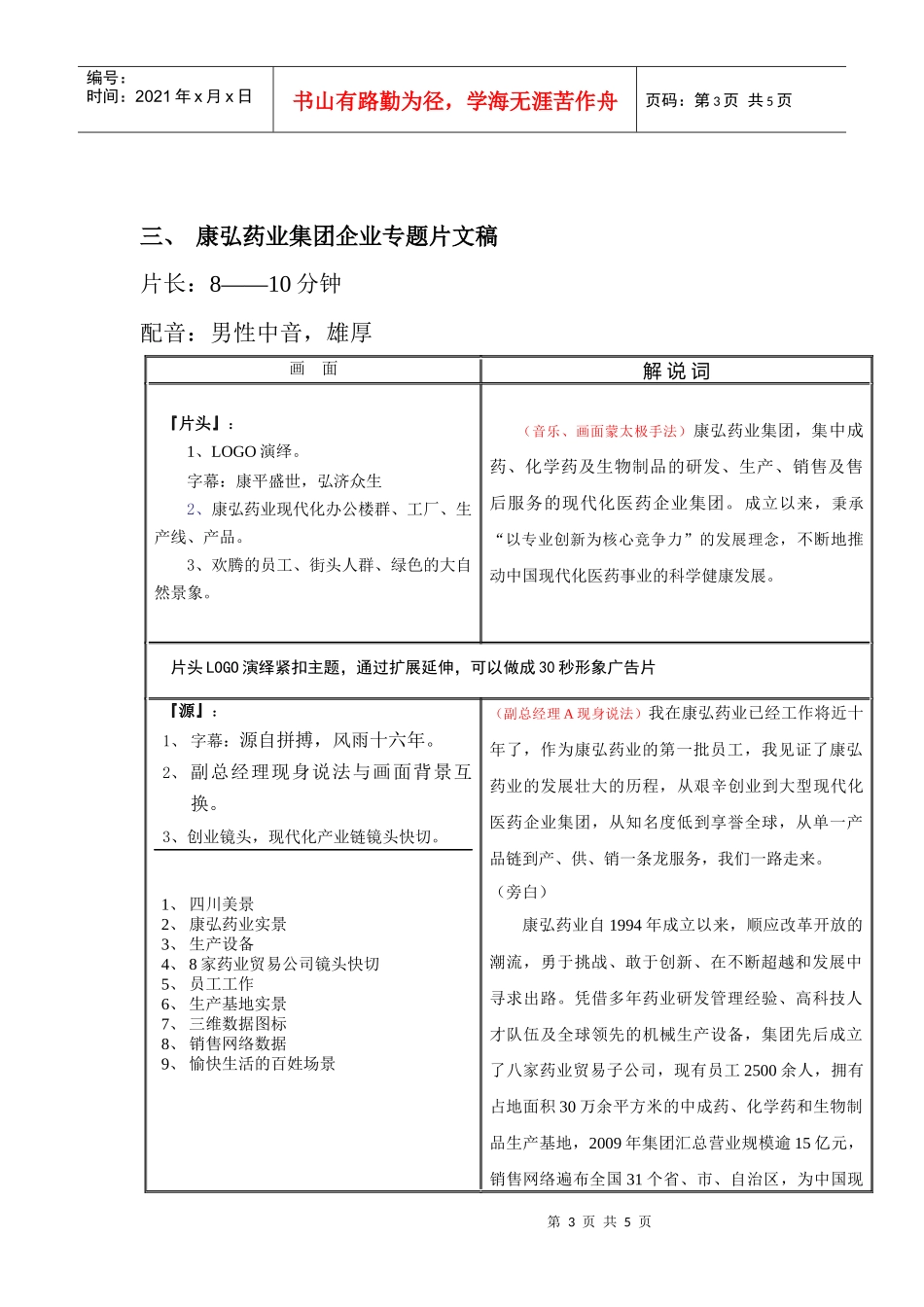 康弘药业集团企业专题片_第3页