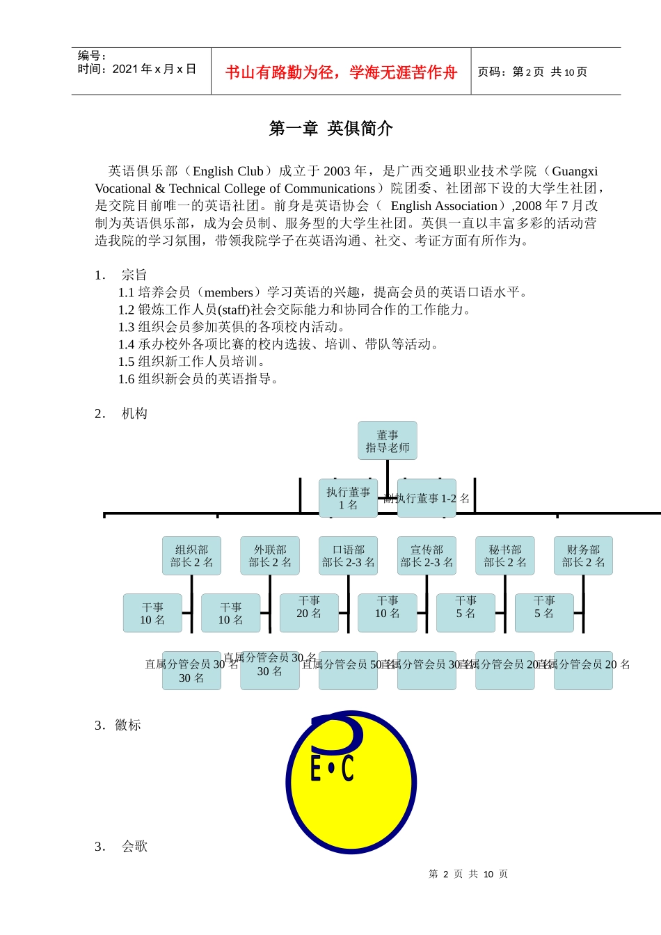 广西交通职业技术学院26 Up英语俱乐部新人指南_第2页