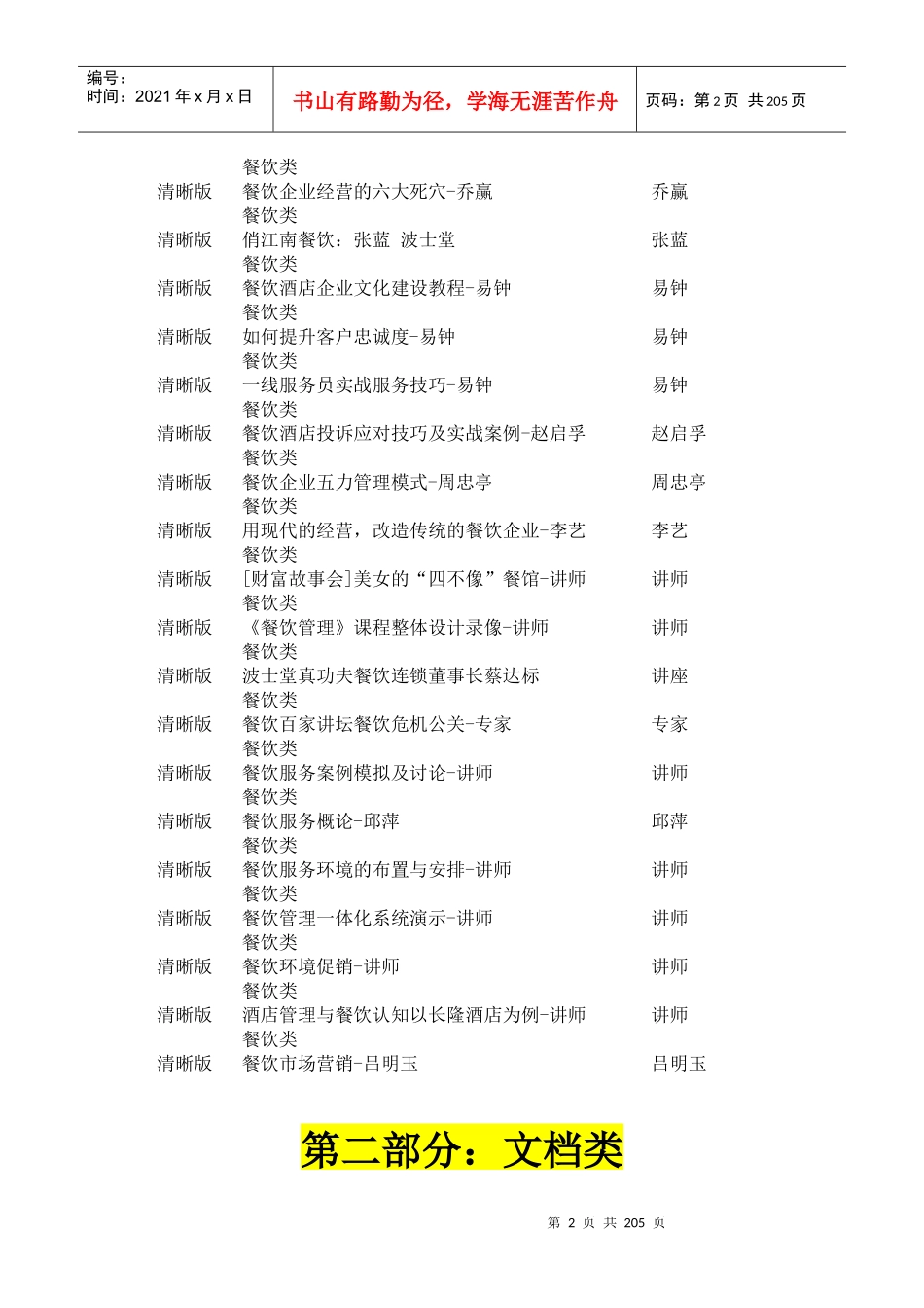 国内最全的餐饮管理实战资料集_第2页