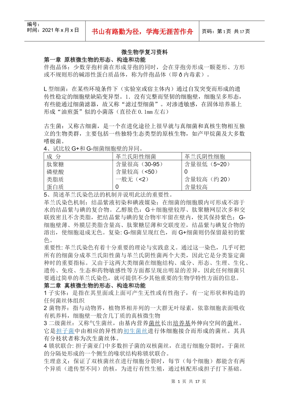 微生物学复习资料_第1页