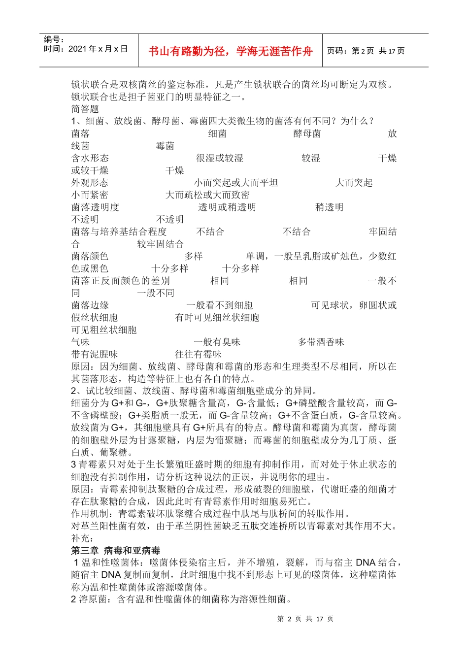 微生物学复习资料_第2页