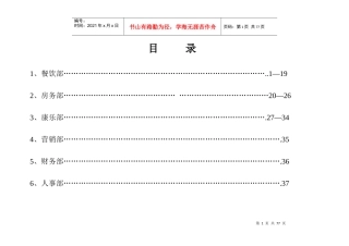 开业筹备酒店采购清单